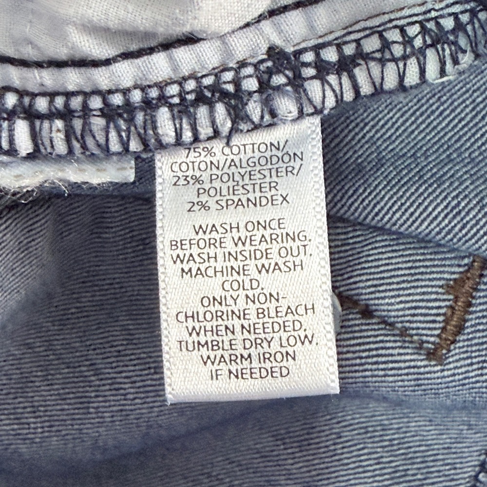 LOFT‎ Curvy High Waist Skinny Ankle Jeans Blue Dark Wash Denim Size 31 12P - Picture 5 of 10